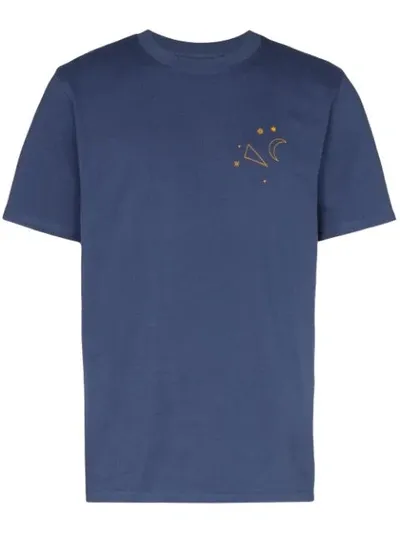 Casablanca Logo-print Cotton-jersey T-shirt In Blue