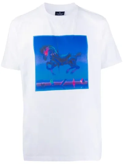 Marcelo Burlon County Of Milan Horse Square T-shirt In White