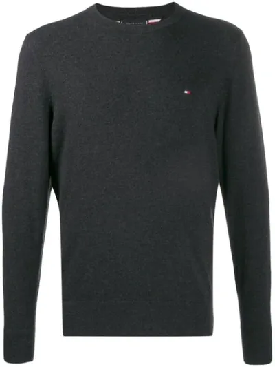 Tommy Hilfiger Crew Neck Jumper In Grey