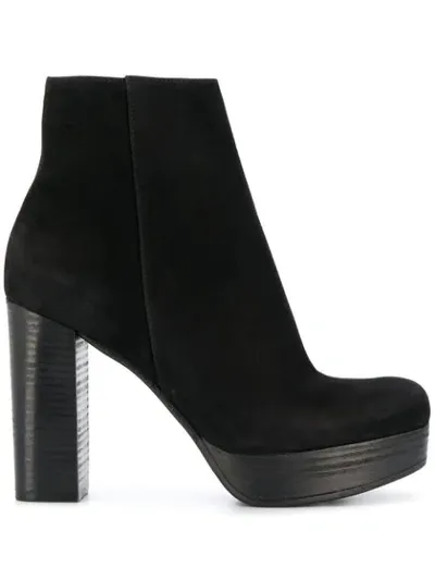 Kennel & Schmenger Platform Ankle Boots In Black