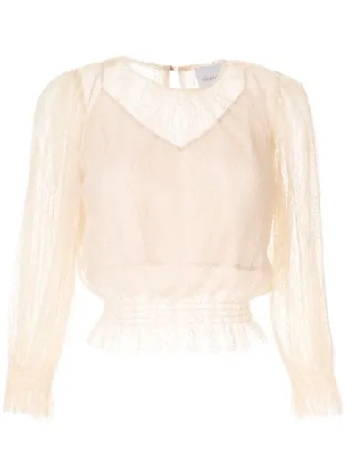 Alice Mccall Harvest Moon Ruched Blouse In Pink