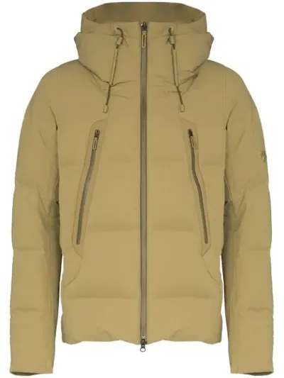 Descente Mountaineer Hooded Down-filled Jacket In Green