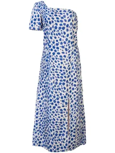 Maryam Nassir Zadeh Leopard Pattern Midi Dress In White