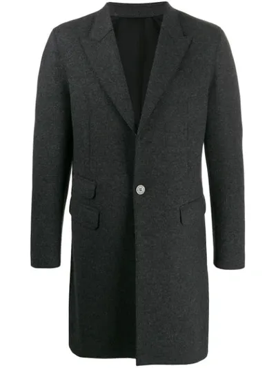 Neil Barrett Single-breasted Tailored Coat In Grey