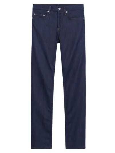 Sandro Straight-leg Tailored Trousers In Raw Denim