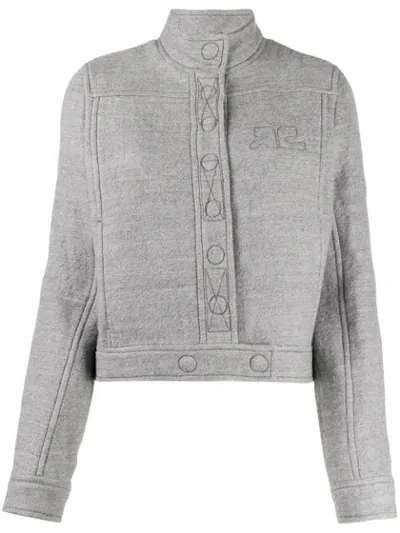 Courrèges Iconic Jacket In Grey