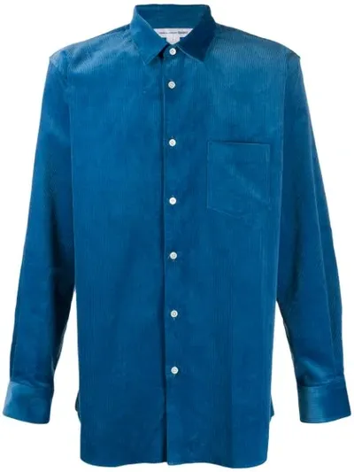 Comme Des Garçons Shirt Comme Des Garcons Shirt Corduroy Shirt In Blue