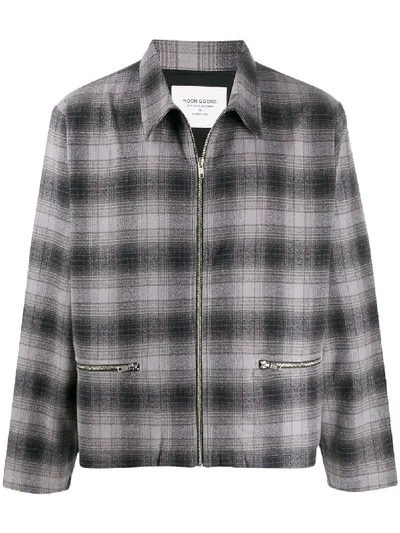 Noon Goons Check Pattern Shirt Jacket In Grey