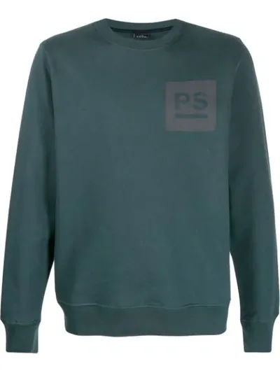 Ps By Paul Smith Two Tone Sweatshirt In Green