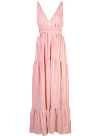 Lemlem Taytu Maxi Sun Dress In Pink