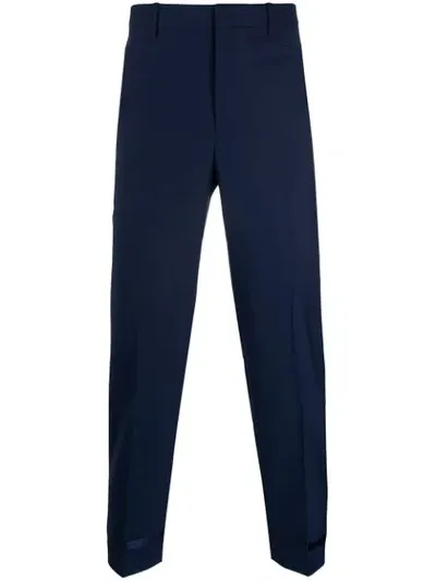 Neil Barrett Slim-fit Tailored Trousers In Blue