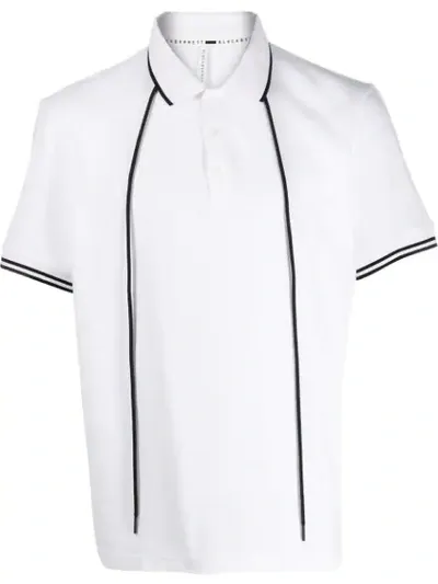 Blackbarrett Poloshirt Mit Kordelzug In White