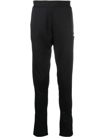 Fila Logo Print Track Pants In Black