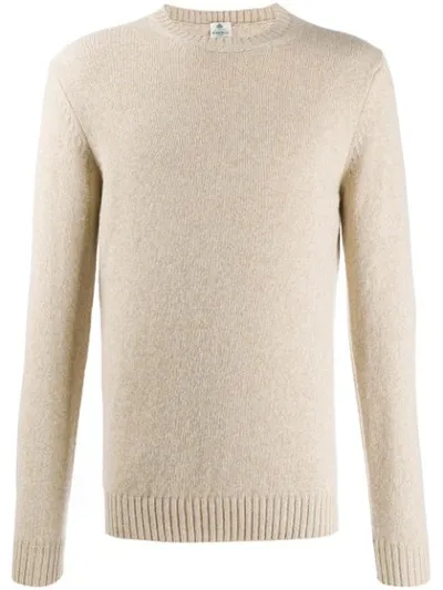 Borrelli Speckled Crew Neck Jumper In Neutrals