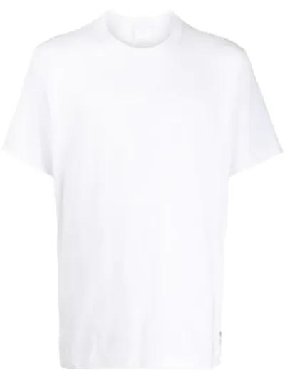 Comme Des Garçons Shirt Zip Detail T-shirt In White