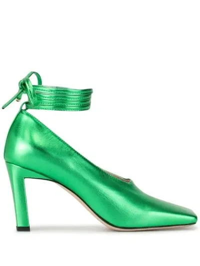 Wandler Isa 85mm Pumps In Green