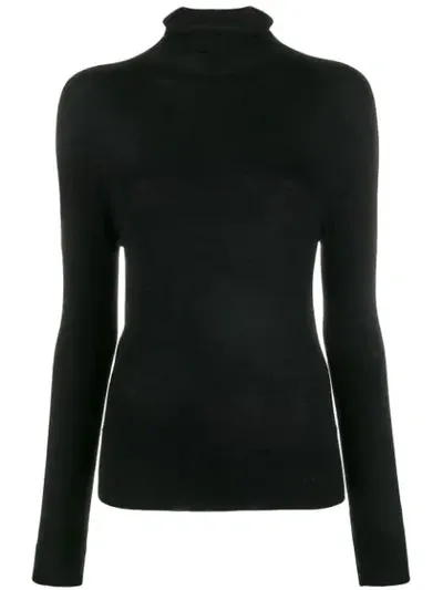 Erika Cavallini Cashmere Mock-neck Jumper In Black