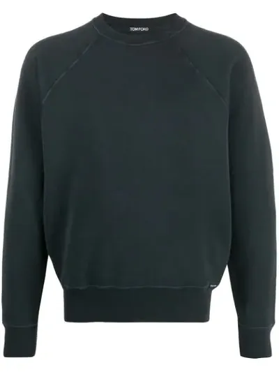 Tom Ford Gerippter Pullover In Grey