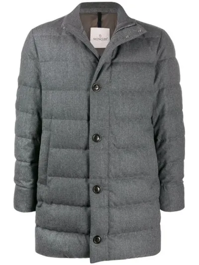 Moncler High-neck Padded Jacket In Grey