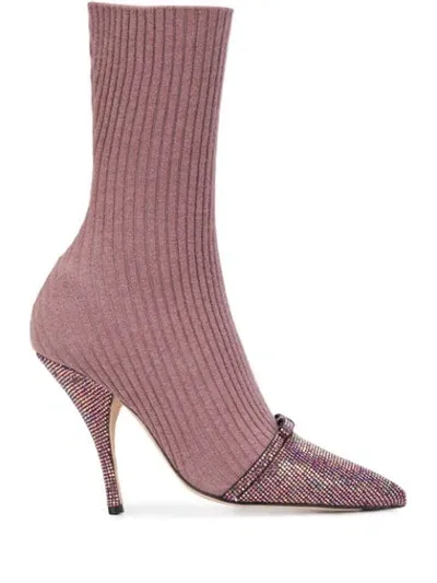 Marco De Vincenzo Sock-style Pumps In Pink