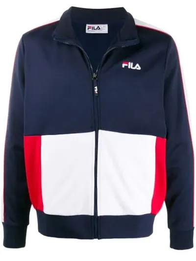 Fila Michele Color-block Track Jacket In Blue