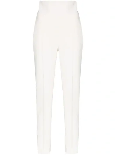 Alexandre Vauthier High-waisted Tailored Trousers In White