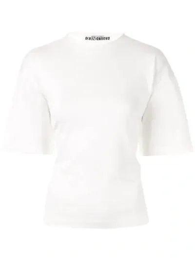 Ground Zero Dropped Shoulder T-shirt In White