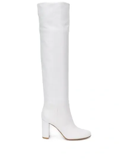 Gianvito Rossi Melissa Thigh-boots In White