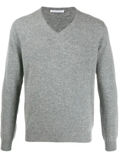 Cenere Gb V-neck Relaxed Jumper In Grey