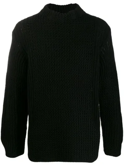 Alyx Quantum Chunky Knit Jumper In Black