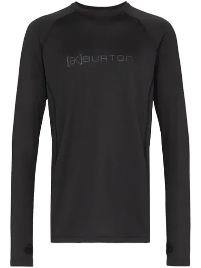 Burton Ak Power Grid Base Crew Top In Black