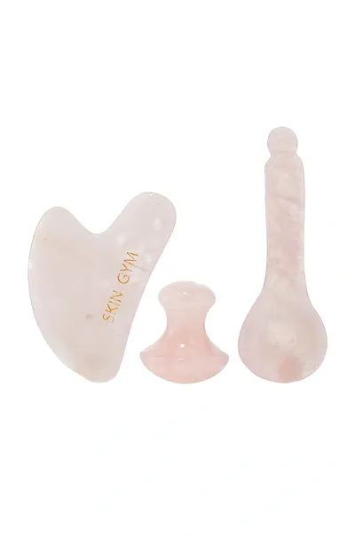 Skin Gym Rose Quartz 3-piece Facial Set In N,a