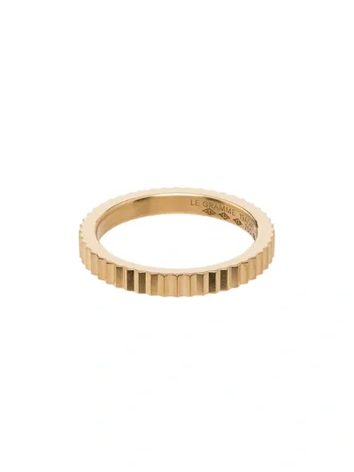 Le Gramme 18k Yellow Gold La 5g Guilloché Polished Ring