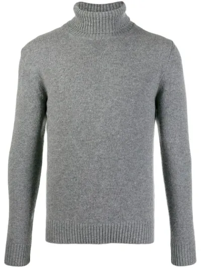 Dell'oglio Turtle Neck Sweater In Grey