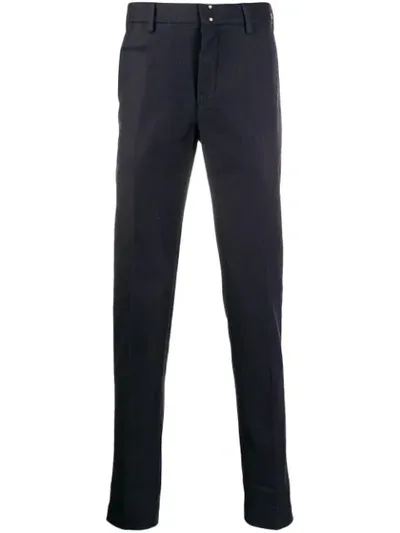 Incotex Slim-fit Suit Trousers In Blue