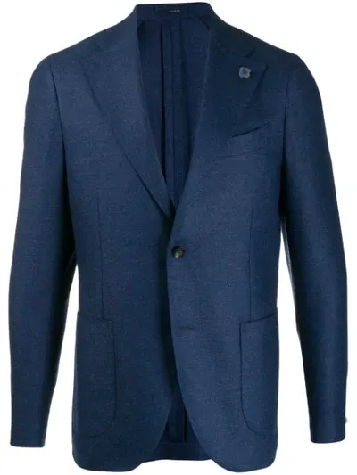 Lardini Tailored Suit Jacket In Blue