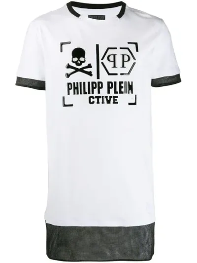 Philipp Plein Stetement Logo T-shirt In White