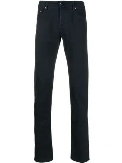 Jacob Cohen Mid-rise Straight Leg Jeans In Blue