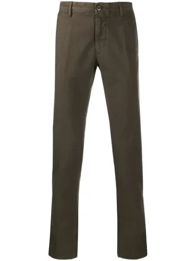 Incotex Slim-fit Chino Trousers In Brown