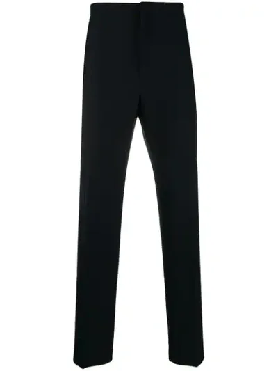 Bottega Veneta Pleated Details Slim Trousers In Blue