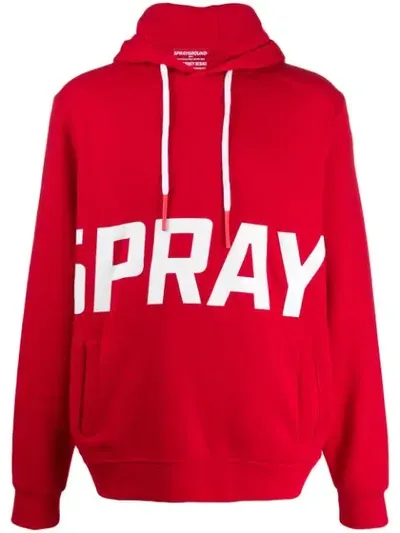 Sprayground Statement Logotype Hoodie In Red