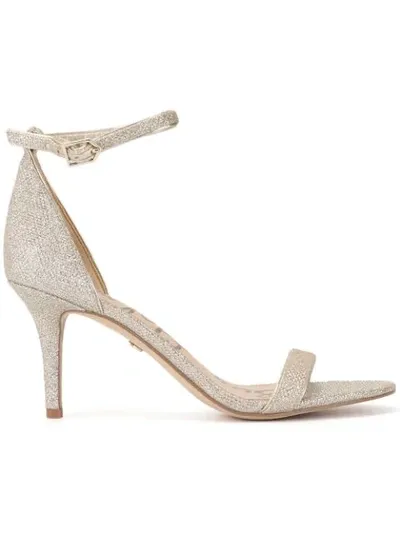 Sam Edelman Patti Glitter Sandals In Silver