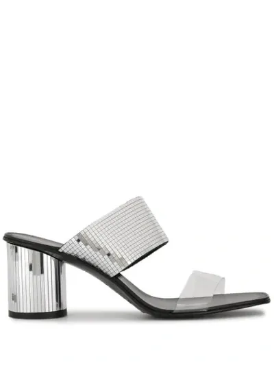 Pedro Garcia Sandalen Mit Metallic-absatz In Black