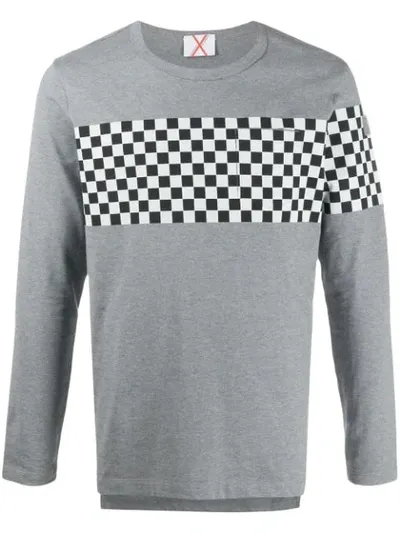 Paul & Shark X Nick Wooster Long Sleeve T-shirt In Grey