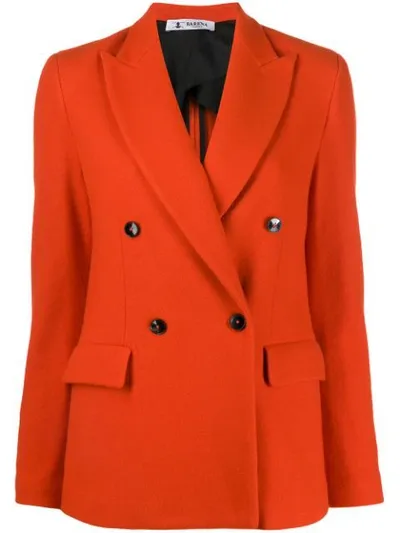 Barena Venezia Cleope Double-breasted Blazer In Orange