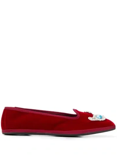 Giannico 'venetian' Slipper In Rosso