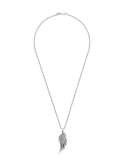 Emanuele Bicocchi Wing Necklace In Metallic