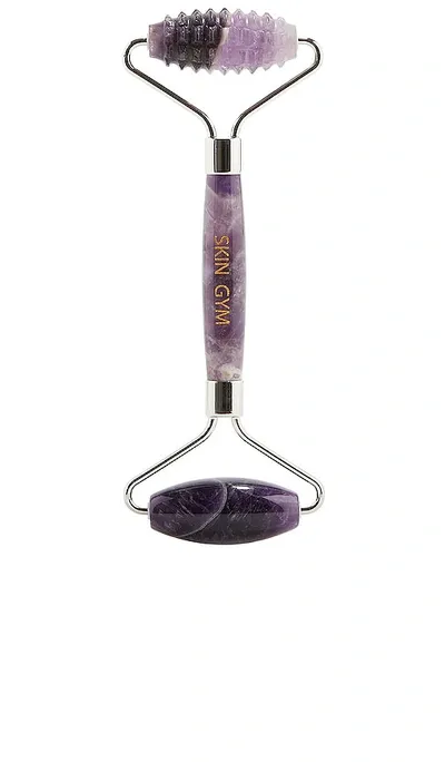 Skin Gym Amethyst 2d Texturized & Smooth Facial Roller In Purple