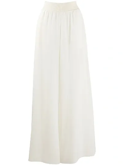 Joseph High-rise Wide-leg Palazzo Pants In Neutrals