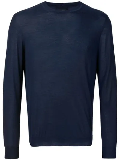 Giorgio Armani Men's Textured Cashmere-blend Sweater In Blue